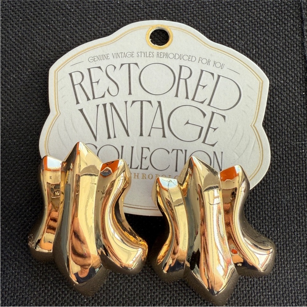Anthropologie Restored Vintage Collection earrings NWT